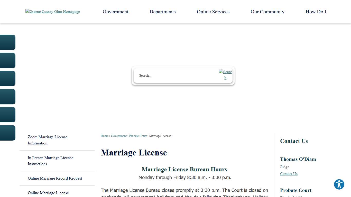 Marriage License | Greene County, OH - Official Website
